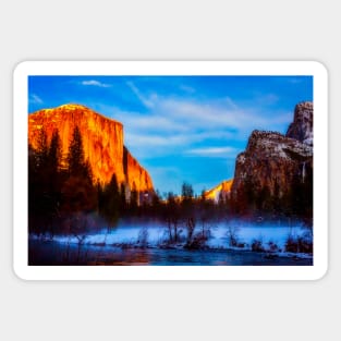 El Capitan And Merced River Sticker